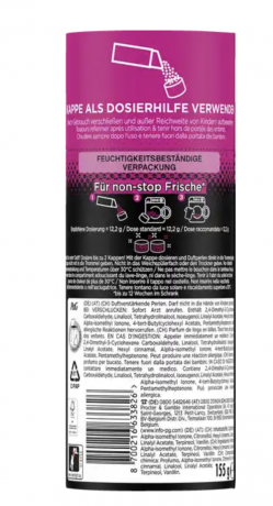 Lenor Wascheparfum Unstoppables Fresh Sensations 155g, Ленор Парфюм для стирки Цветочная свежесть, 155 грамм