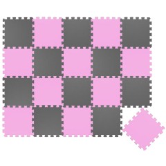 LittleTom Puzzlematte Uni Pink Grau 20 Teile Коврик-пазл Uni Pink Grey 20 штук