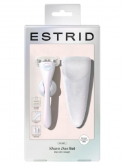 Estrid Pearl set, Бритва женская Estrid Pearl дорожный набор, станок + футляр, 5 лезвий, многоразовая, для тела, компактная, гладкое бритьё без раздражения