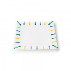 Gmundner Keramik Gmundner Keramik Buntgeflammt Dessertteller / Fruhstucksteller 20x20x2,6 cm Тарелка для десерта / тарелка для завтрака Gmundner ceramics 20x20x2,6 см