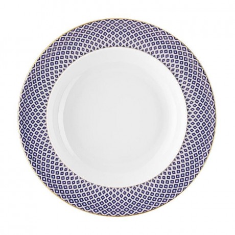 Rosenthal Rosenthal Francis Carreau Bleu Suppenteller 22 cm Суповая тарелка Rosenthal Francis Carreau Bleu 22 см