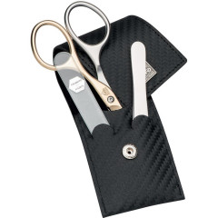 ERBE Taschen-Etui, 3-tlg. Carbon  Карманный чехол, 3 шт. углерод