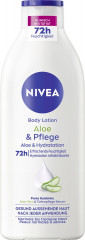 NIVEA Body Lotion Aloe &amp; Pflege, 400 ml, Нивеа Лосьон для тела, алоэ вера и гиалуроновая кислота, 72ч увлажнение, 400 мл