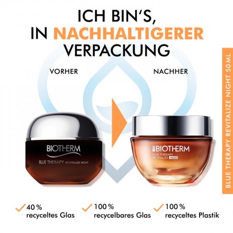 Biotherm Blue Therapy Revitalize Night Cream, Биотерм Крем ночной для лица антивозрастной преображающий, 50 мл