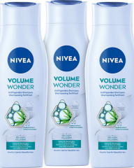 NIVEA Volume Wonder Shampoo, 750 ml (3x250 ml), Нивеа Шампунь для объёма, коллаген и экстракт бамбука, 3D объём, набор, 750 мл