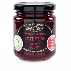 Wolfram Berge Tessiner Senfsauce Rote Feigen 200ml Фруктово-горчичный соус с красным инжиром 200мл, Швейцария