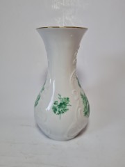 Ваза винтажная Royal KPM &quot;Зеленый цветок&quot;, 16 см, Германия, 1960-70гг. 
