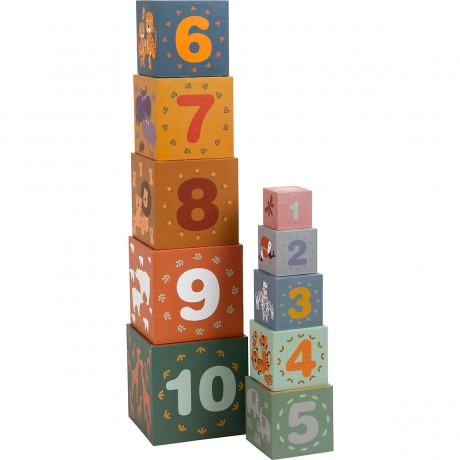 Small Foot Stapelwurfel Safari Складывание кубов в сафари