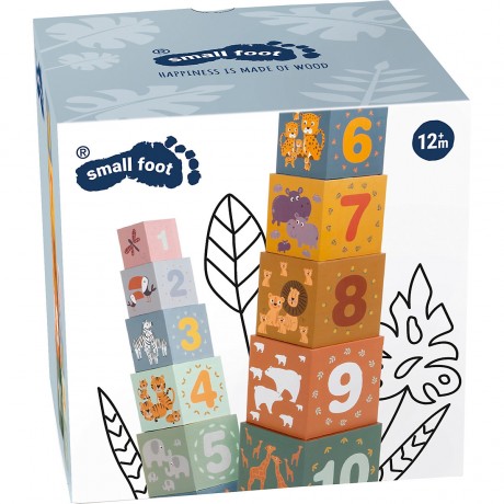 Small Foot Stapelwurfel Safari Складывание кубов в сафари