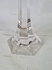 Подсвечник винтажный в форме чертополоха, хрусталь, 18 x 7 см, Германия, 1960-70гг.