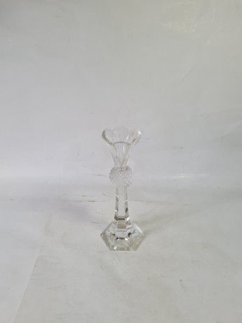 Подсвечник винтажный в форме чертополоха, хрусталь, 18 x 7 см, Германия, 1960-70гг.