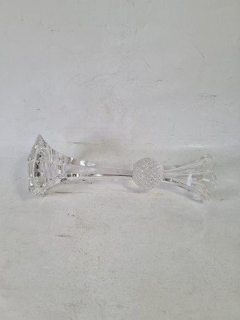 Подсвечник винтажный в форме чертополоха, хрусталь, 18 x 7 см, Германия, 1960-70гг.