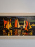 Картина винтажная Raz "Парусники", масло, деревянная рама, 110 x 70 см, Германия, 1960-70гг.