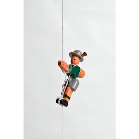 Holzspielzeug Kletterfigur Bergsteiger grun Деревянная игрушка скалолазная фигурка альпинист зеленый