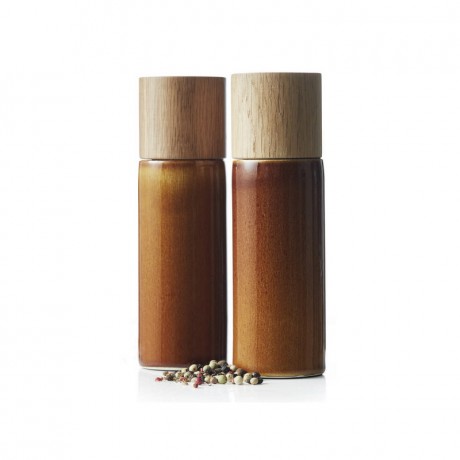 Bitz Bitz Gastro amber Salzmuhle & Pfeffermuhle Set 2-tlg. d: 5 cm / h: 16,7 cm Набор мельниц для соли и перца Bitz Gastro из янтаря, 2 шт. д: 5 см / ч: 16,7 см