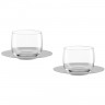 Eisch Eisch Kaffee und Tee Cappuccinoobertasse mit satinierter Untertasse Glas Set 2-tlg. d: 14,5 cm / h: 7,5 cm / 300 ml Чашка Eisch для кофе и чая для капучино с матовым блюдцем, набор из 2 предметов. д: 14,5см / в: 7,5см / 300мл