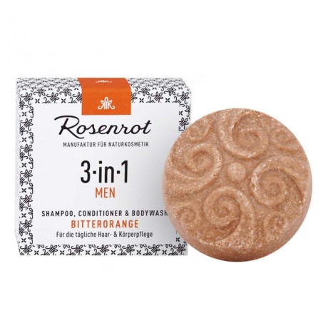 Rosenrot Festes ShampooBit Men 3in1 Bitterorange 60g  Solid ShampooBit Men 3in1 Горький апельсин 60г