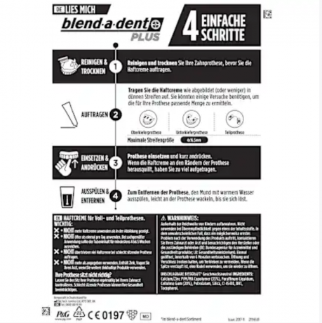 blend-a-dent Контактный крем Plus Duo мощность , 40 г