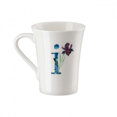Hutschenreuther Hutschenreuther Flower Alphabet Becher mit Henkel I-Iris 0,40 L Кружка Hutschenreuther Flower Alphabet с ручкой I-Iris 0,40 л