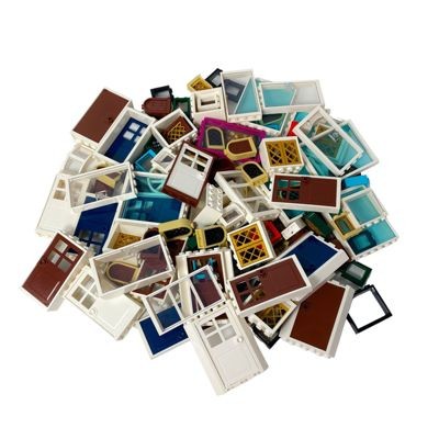 LEGO LEGO Fenster und Turen gemischt - Haus, Gebaude NEU - 25x LEGO окна и двери смешанные - дом, здание NEW - 25x