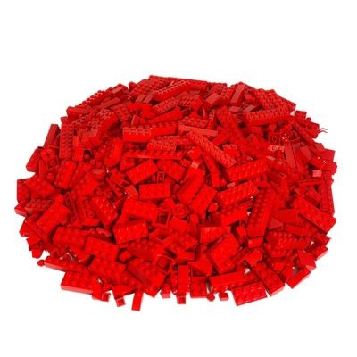 LEGO LEGO Steine Rot gemischt - 800 Stuck - Red brick mix Кирпичи LEGO смешанные красные - 800 штук - Смесь красных кирпичей