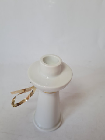 Arzberg Белый фарфоровый подсвечник, 14,5 x 6см, Германия, 1960-70гг.