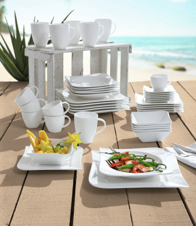 Ritzenhoff & Breker Ritzenhoff & Breker Kombiservice Melodie 42-tlg. Weiss Комбинированный сервиз Ritzenhoff & Breker Мелодия, 42 предмета.