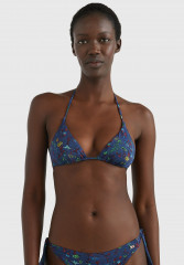 Tommy Hilfiger TRIANGLE RP PRINT Bikini top wuw/wlw floral navy ПРИНТ TRIANGLE RP Верх бикини wuw/wlw цветочный темно-синий