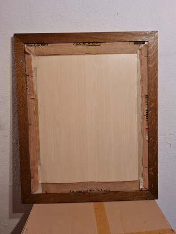 Картина винтажная Royal Paris "Девушки с фруктами", большой формат, гобелен в раме, 66 х 80 см, Германия, 1980-90гг.