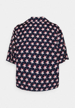 Tommy Hilfiger CURVE Pyjama top dark blue CURVE топ от пижамы темно-синий