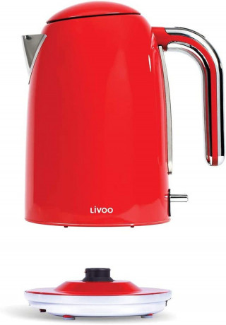 LIVOO LIVOO Wasserkocher DOD180R rot, 2200 W  Чайник LIVOO DOD180R красный, 2200 Вт