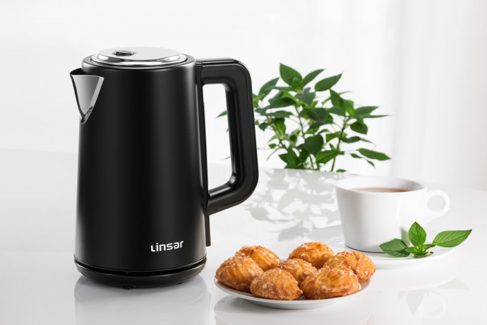 Linsar Wasserkocher 1,7 Liter, 5 Temperatur-Einstellungen, Kalkfilter, Abschaltautomatik, 2200,00 W Edelstahl Чайник Linsar 1,7 л, 5 температурных режимов, фильтр от накипи, автоматическое отключение, 2200,00 Вт