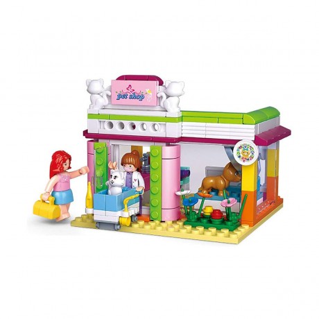 Sluban Klemmbausteine Haustier-Salon (195 Teile) Зоосалон (195 шт.)