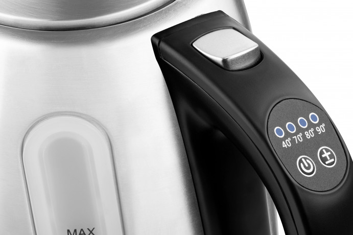 eta eta Wasserkocher ELA digi ETA959890000, 1,7 l, 2100 W, edelstahl, Transparenter Deckel, Edelstahlausfuhrung чайник eta ELA digi ETA959890000, 1,7 л, 2100 Вт, нержавеющая сталь, прозрачная крышка, дизайн из нержавеющей стали