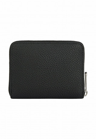 Tommy Hilfiger MEDIUM PEBBLE GRAIN MONOGRAM Wallet black СРЕДНЯЯ ГАЛКА МОНОГРАММА Бумажник черный