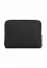Tommy Hilfiger MEDIUM PEBBLE GRAIN MONOGRAM Wallet black СРЕДНЯЯ ГАЛКА МОНОГРАММА Бумажник черный