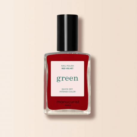 Manucurist Green Red Velvet Nail Polish 15ml  Лак для ногтей (Франция), стойкое покрытие без сколов, безопасная растительная формула 9 Free, 15мл