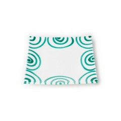 Gmundner Keramik Gmundner Keramik Grungeflammt Dessertteller / Fruhstucksteller 20x20x2,6 cm Gmundner керамическая десертная тарелка с зеленым пламенем / тарелка для завтрака 20x20x2,6 см