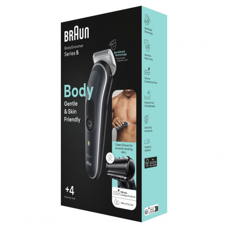 Braun BodyGroomer BG5360 Gentle Grey  Груммер для кузова BG5360 нежный серый