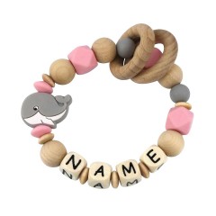 elefantasie Greifling Wal personalisiert mit Namen Игрушка для захвата кита