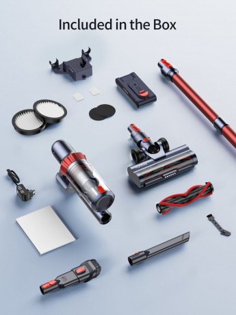 Honiture Honiture Akku-Hand-und Stielstaubsauger, 33kpa Akku StaubsaugerTouchscreen, Anti-Tangle-Staubsauger, Kantenreinigung, 1.5L, Aromatherapie-Design Беспроводной ручной пылесос Honiture, беспроводной пылесос 33 кПа, сенсорный экран, пылесос с защито