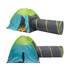 LittleTom Spielzelt Ballebad Kinderzelt Nala mit 120 cm Tunnel Игровая палатка Ballebad Детская палатка Нала с тоннелем 120 см