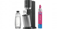 SodaStream SodaStream Wassersprudler Duo Titan 1+1 inkl. Glasflasche, Kunststoffflasche, CO?-Zylinder   Машина для приготовления соды SodaStream Duo Titan 1+1, включая стеклянную бутылку, пластиковую бутылку, баллон с CO?