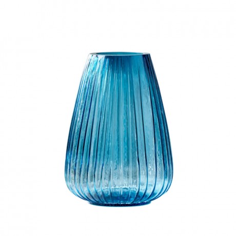 Bitz Bitz Kusintha - Glas blue Vase h: 22 cm Bitz Kusintha - Ваза стеклянная синяя h: 22 см
