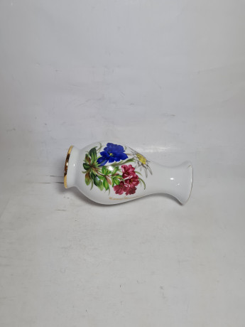 Ваза винтажная Lorenz Bavaria с яркими цветами, фарфор, 16,5 x 8 см, Германия, 1960-70гг.