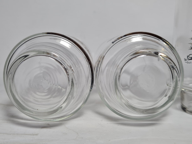 Набор стаканов винтажных Im Stil Willibecher с достопримечательностями, стекло, 12 см, 4 шт., Германия, 1960-70гг.