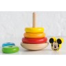 Mickey Mouse stapelbare Ringe aus Holz Штабелируемые деревянные кольца Микки Мауса