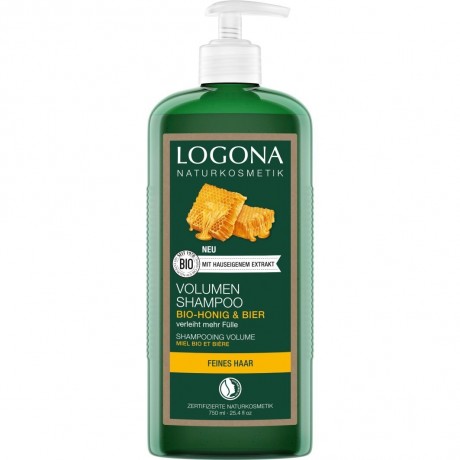 Logona Volumen Shampoo Bier & Bio-Honig  Шампунь Volume Beer &amp; Organic Honey