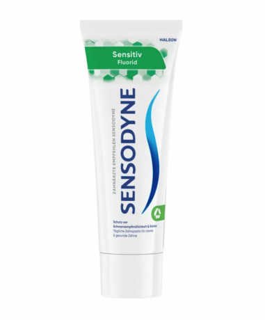 Sensodyne Fluorid Zahncreme, 75ml, Зубная паста с фтором (1426 ppm фторида) 75мл