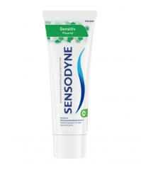 Sensodyne Fluorid Zahncreme, 75ml, Зубная паста с фтором (1426 ppm фторида) 75мл